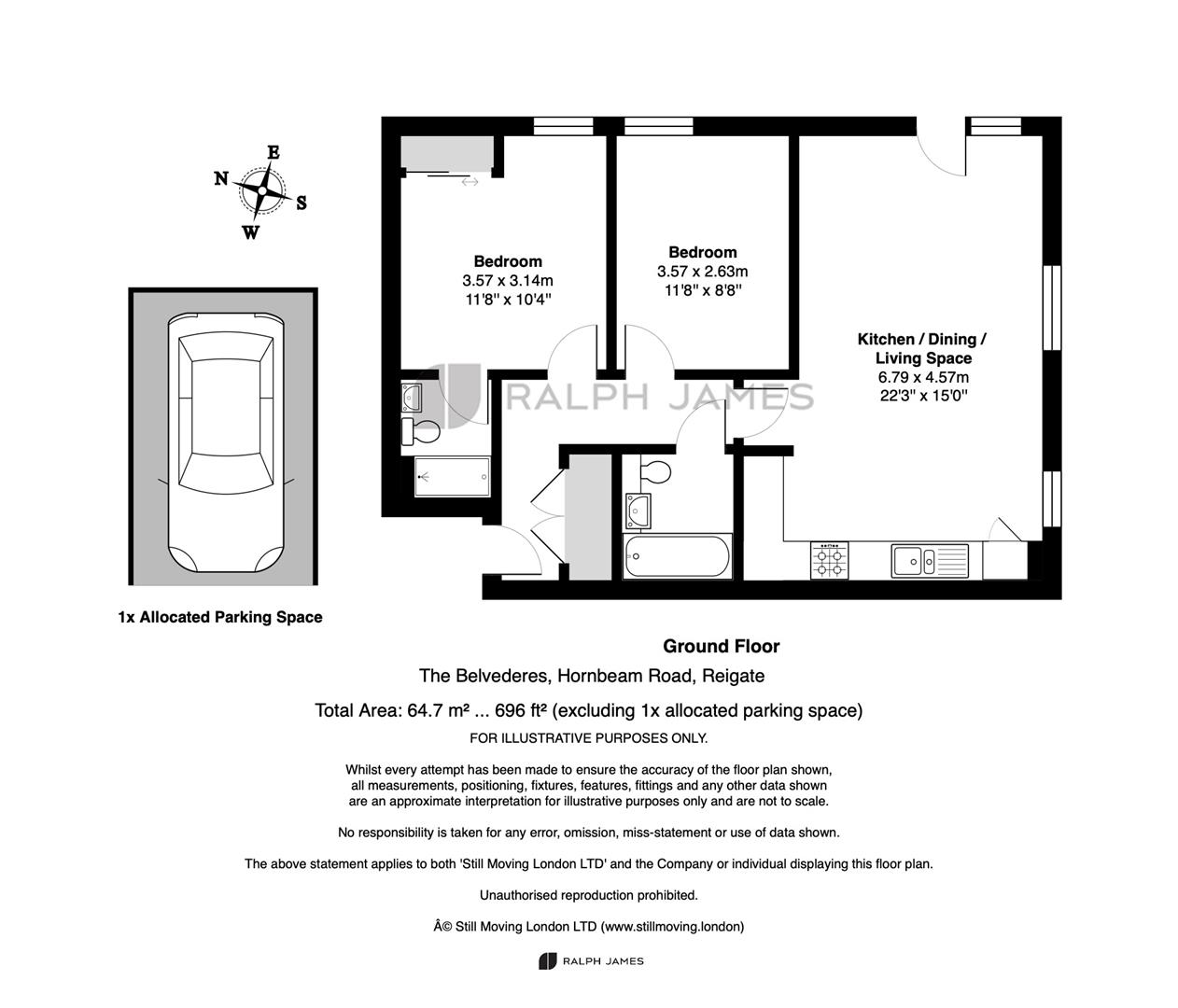 5 The Belvederes, Hornbeam Road, Reigate floorplan