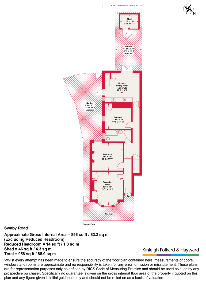 162, Swaby Road, London floorplan