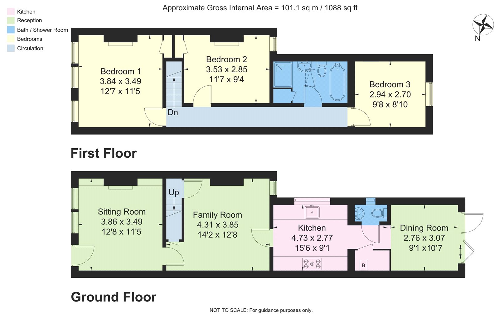 3 Bedrooms Terraced house for sale in Saxon Road, Cambridge CB5