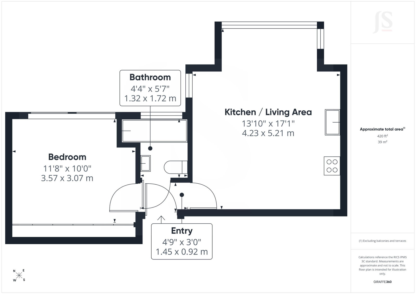 199,Flat 2, Dyke Road, Hove floorplan