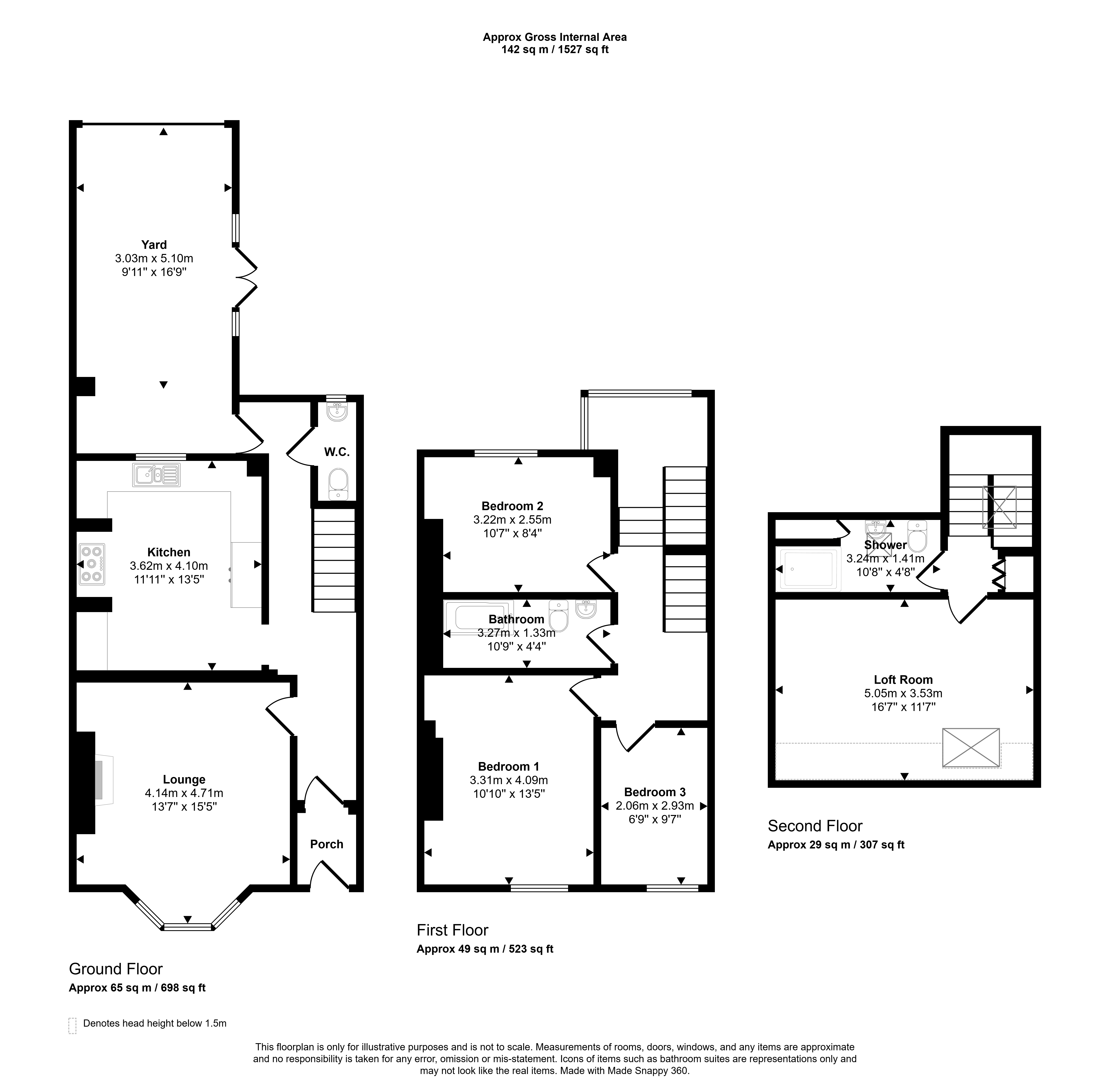 21, Warrington Road, Newcastle upon Tyne floorplan