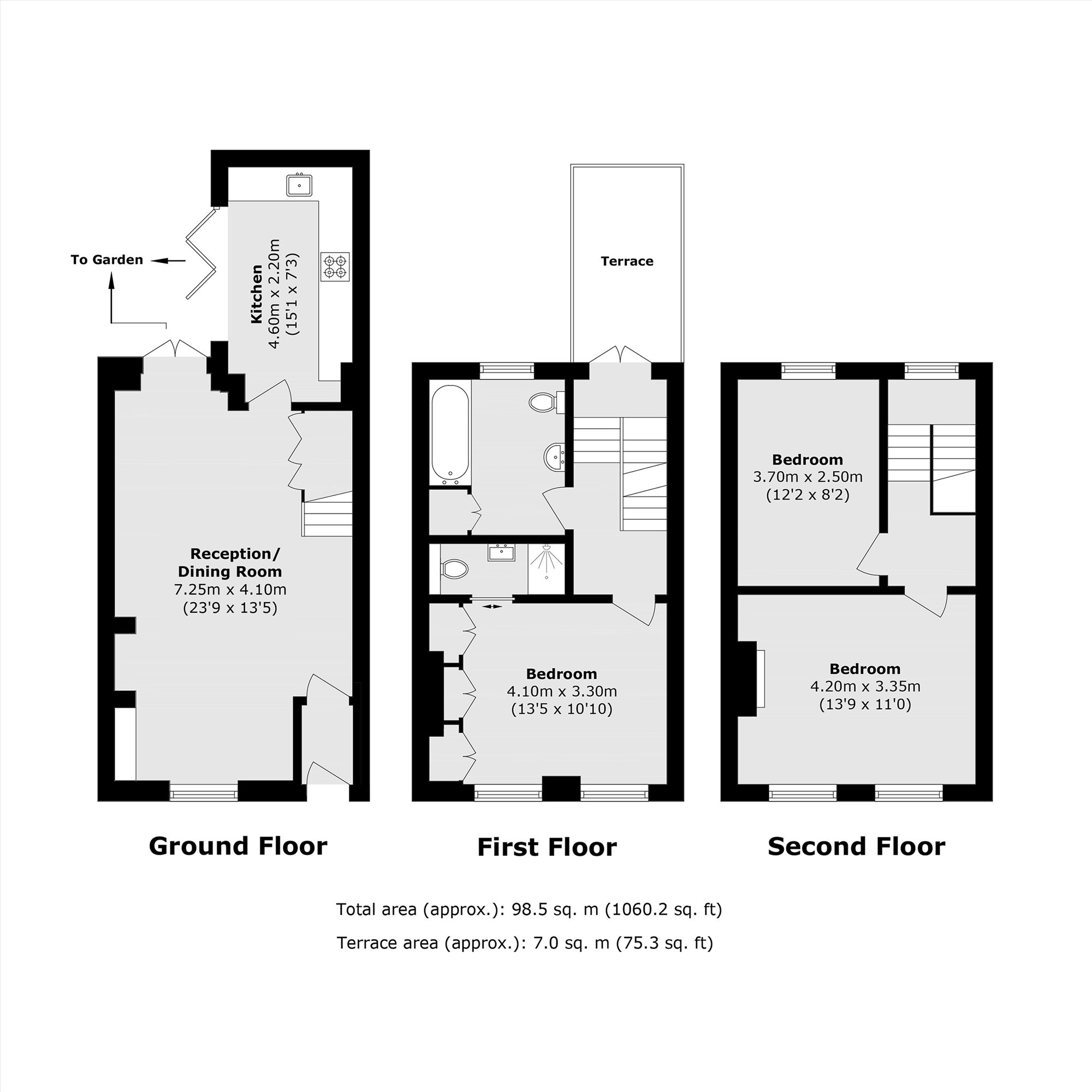107, Canrobert Street, London floorplan