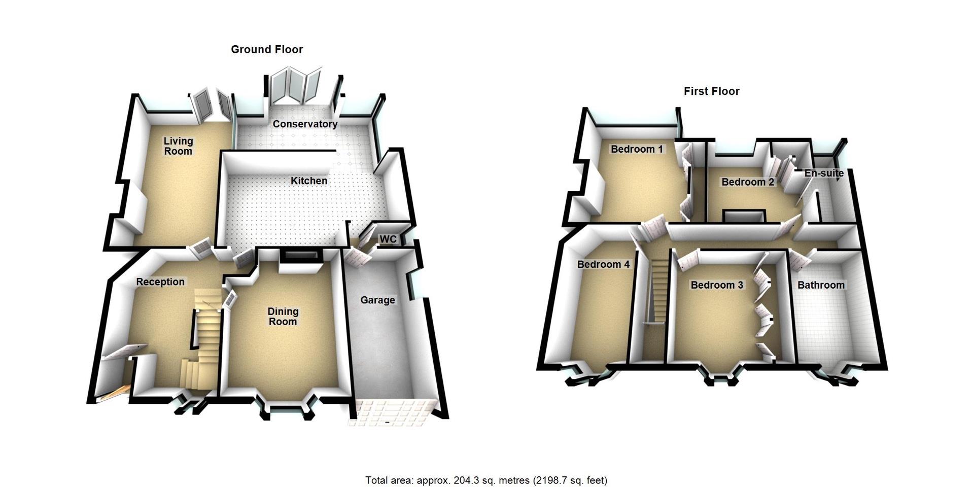 13, Brierdene Crescent, Whitley Bay floorplan