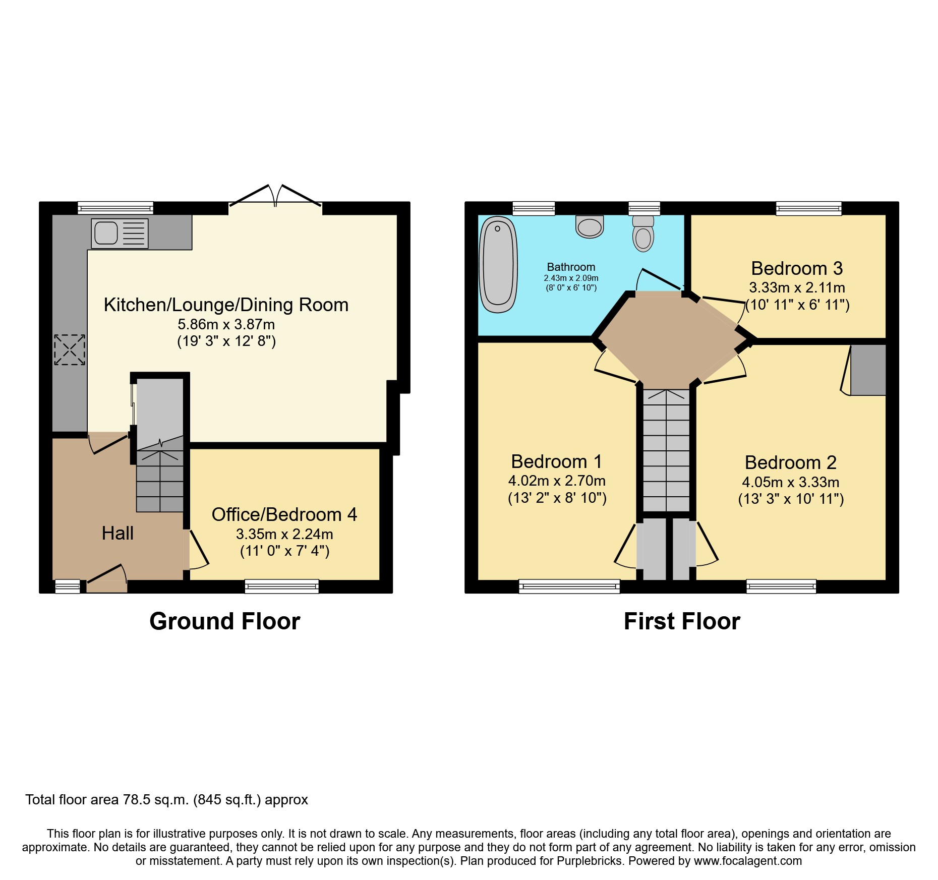 57, Catherington Way, Havant floorplan