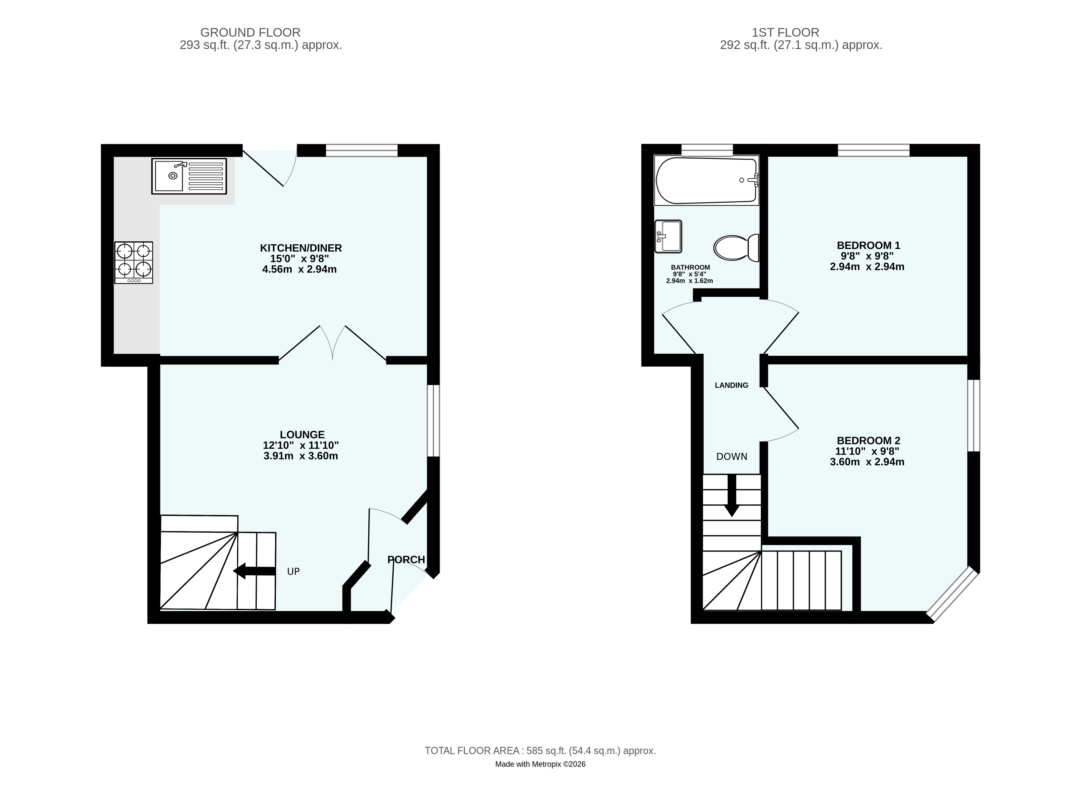 32, Union Street, Cornwall floorplan