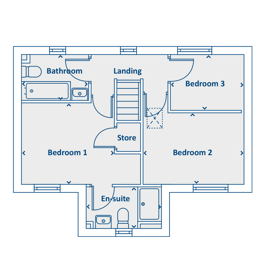 Plot 873, Arnold Lane, Gedling floorplan