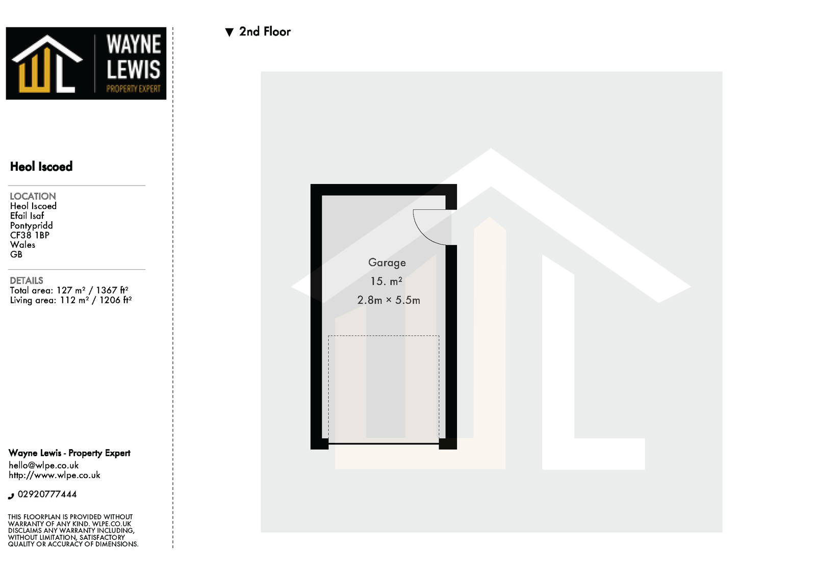 11a, Heol Iscoed, Pontypridd floorplan