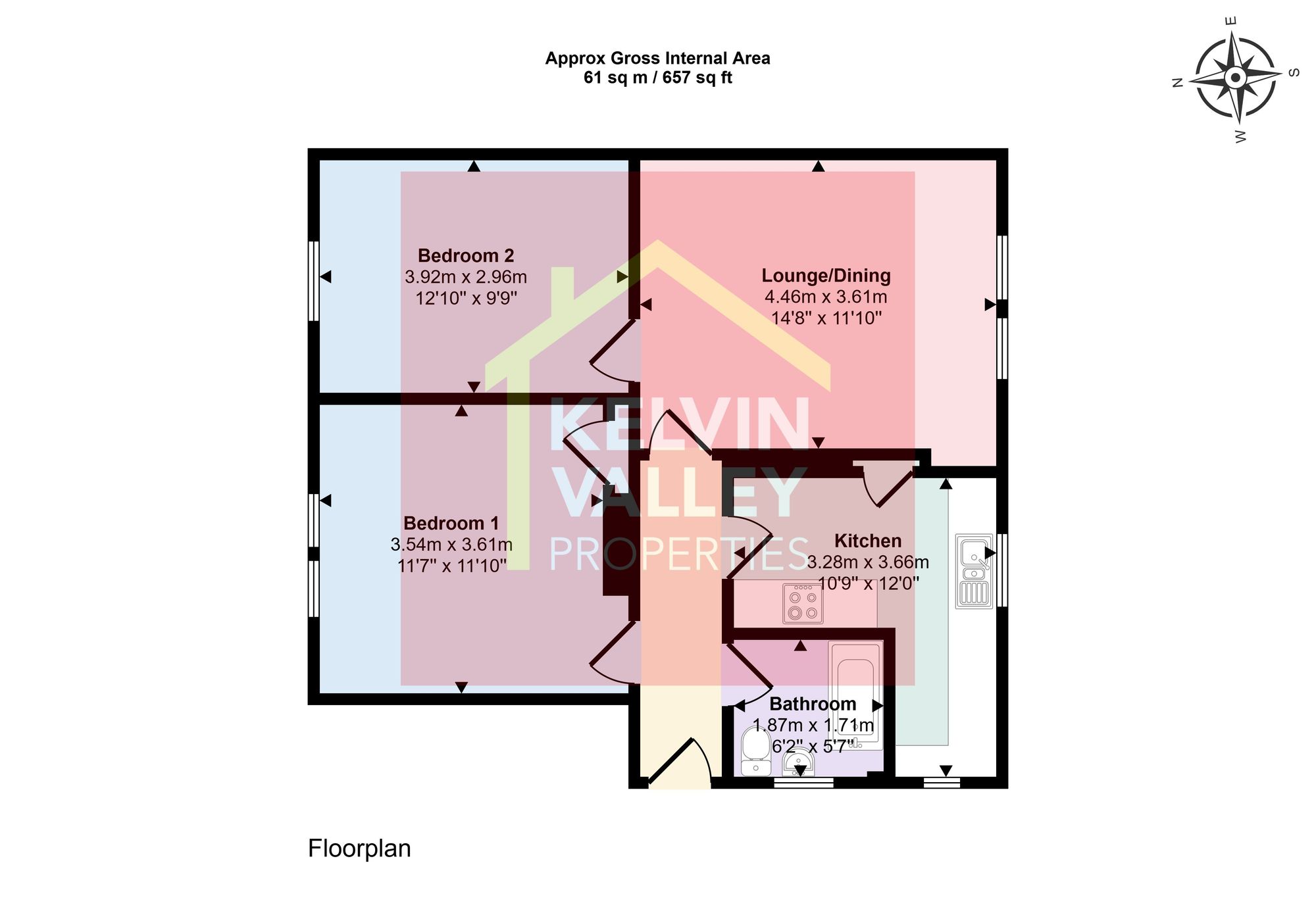 6 Keir Hardie Drive, Glasgow floorplan