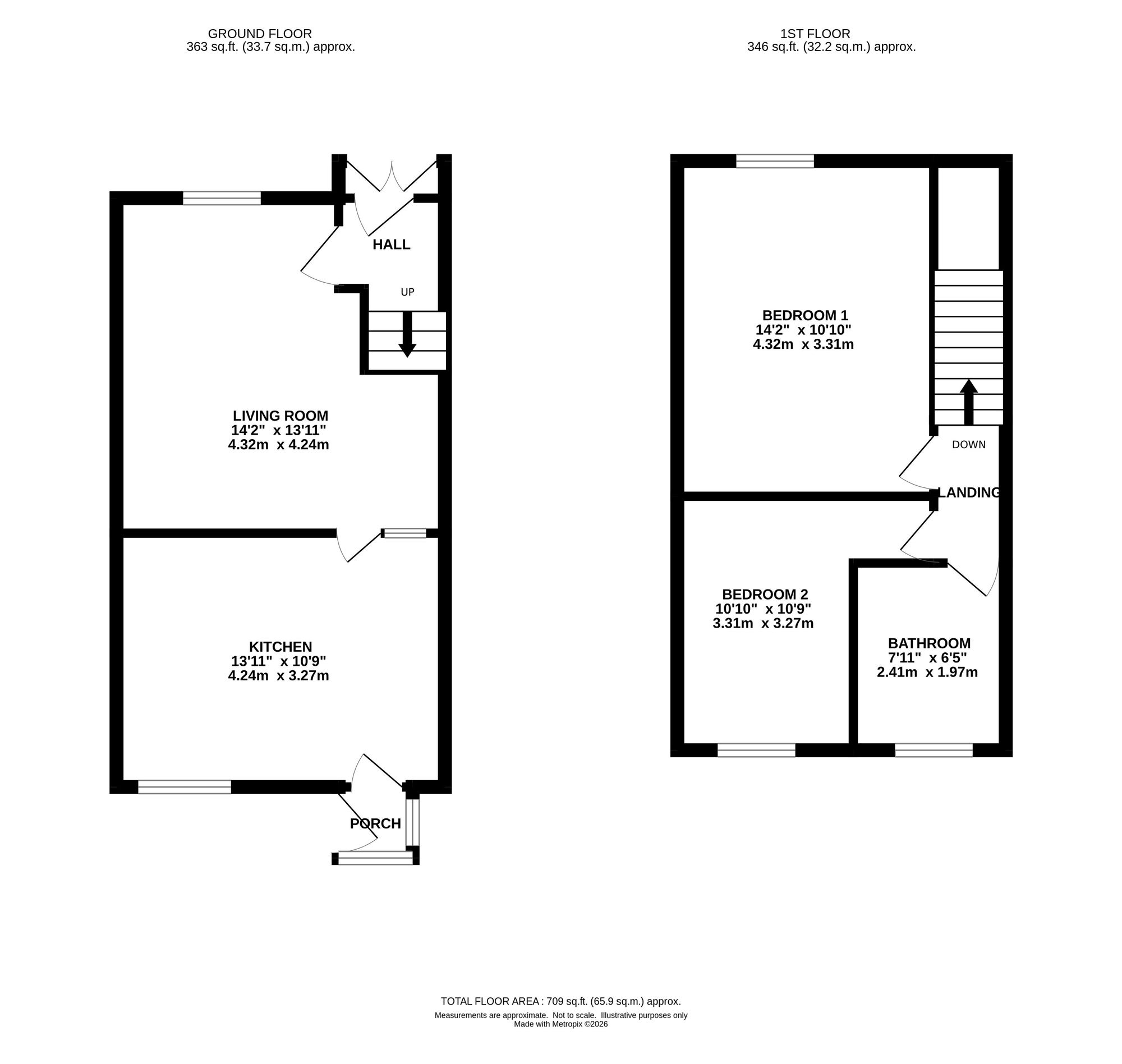 32 Moor End Road, Stockport floorplan