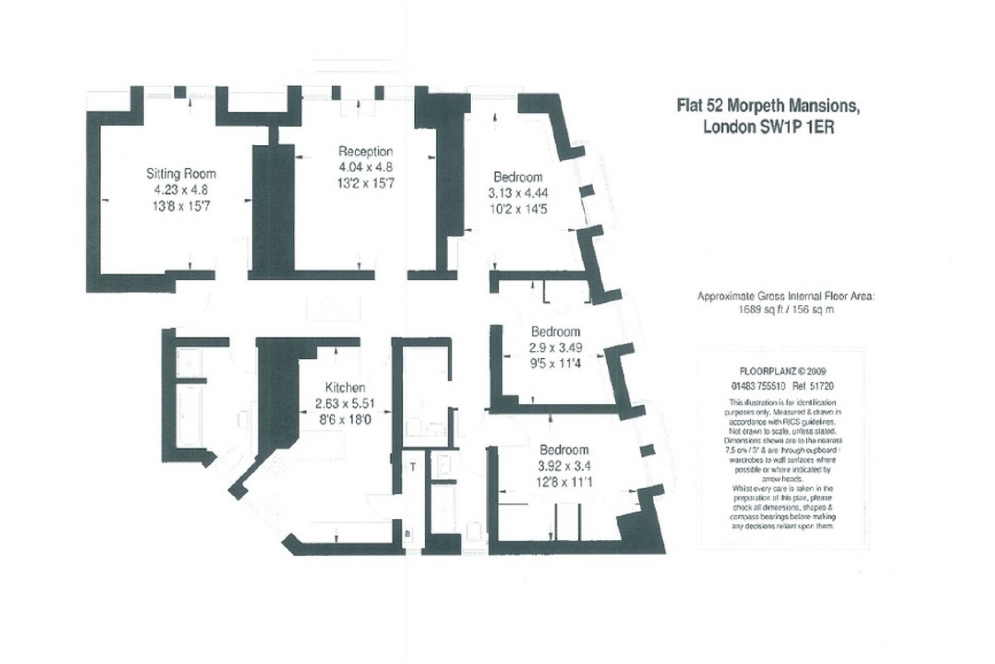 3 Bedrooms Flat to rent in Morpeth Mansions, Morpeth Terrace, Victoria, London SW1P