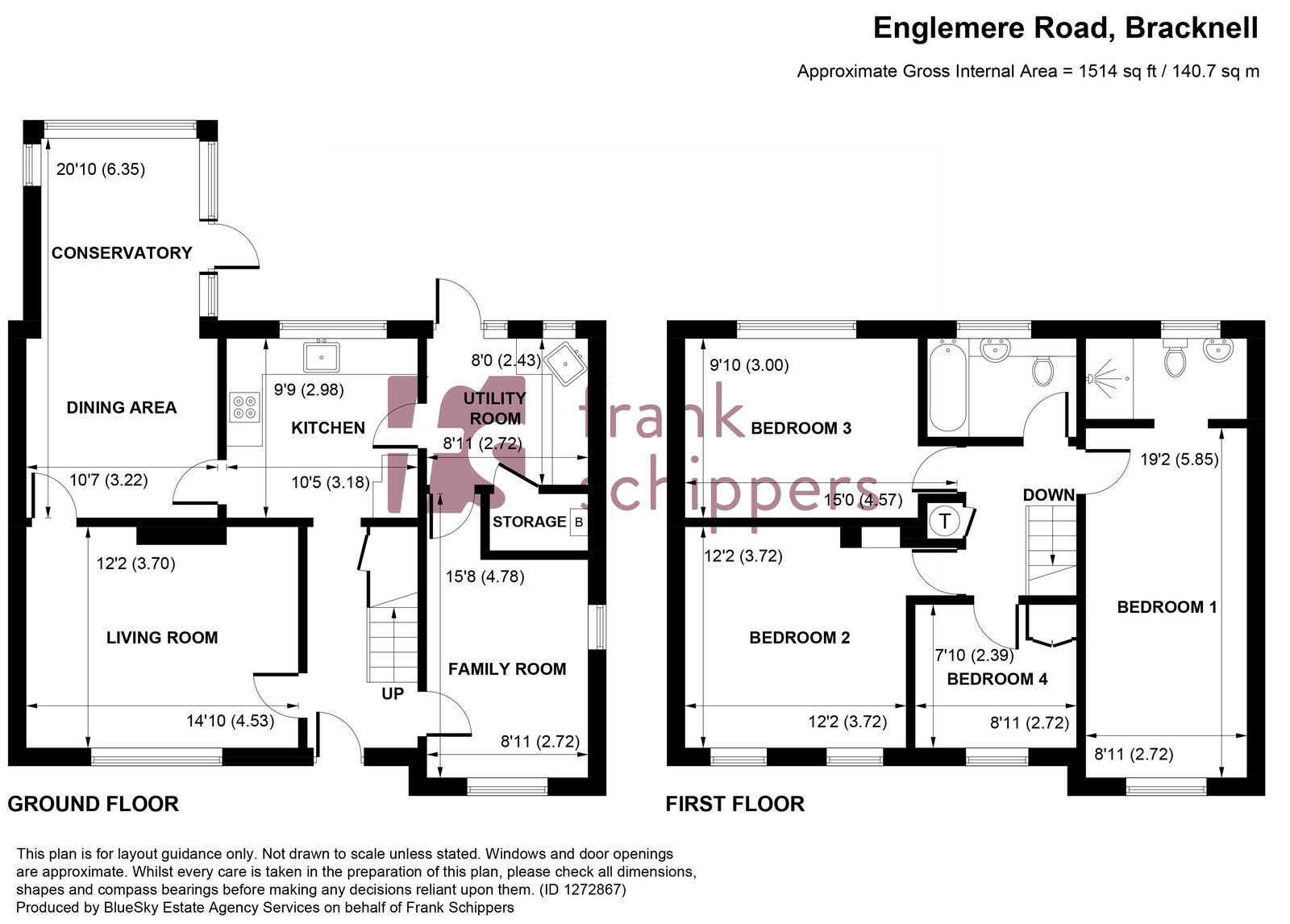 11, Englemere Road, Bracknell floorplan