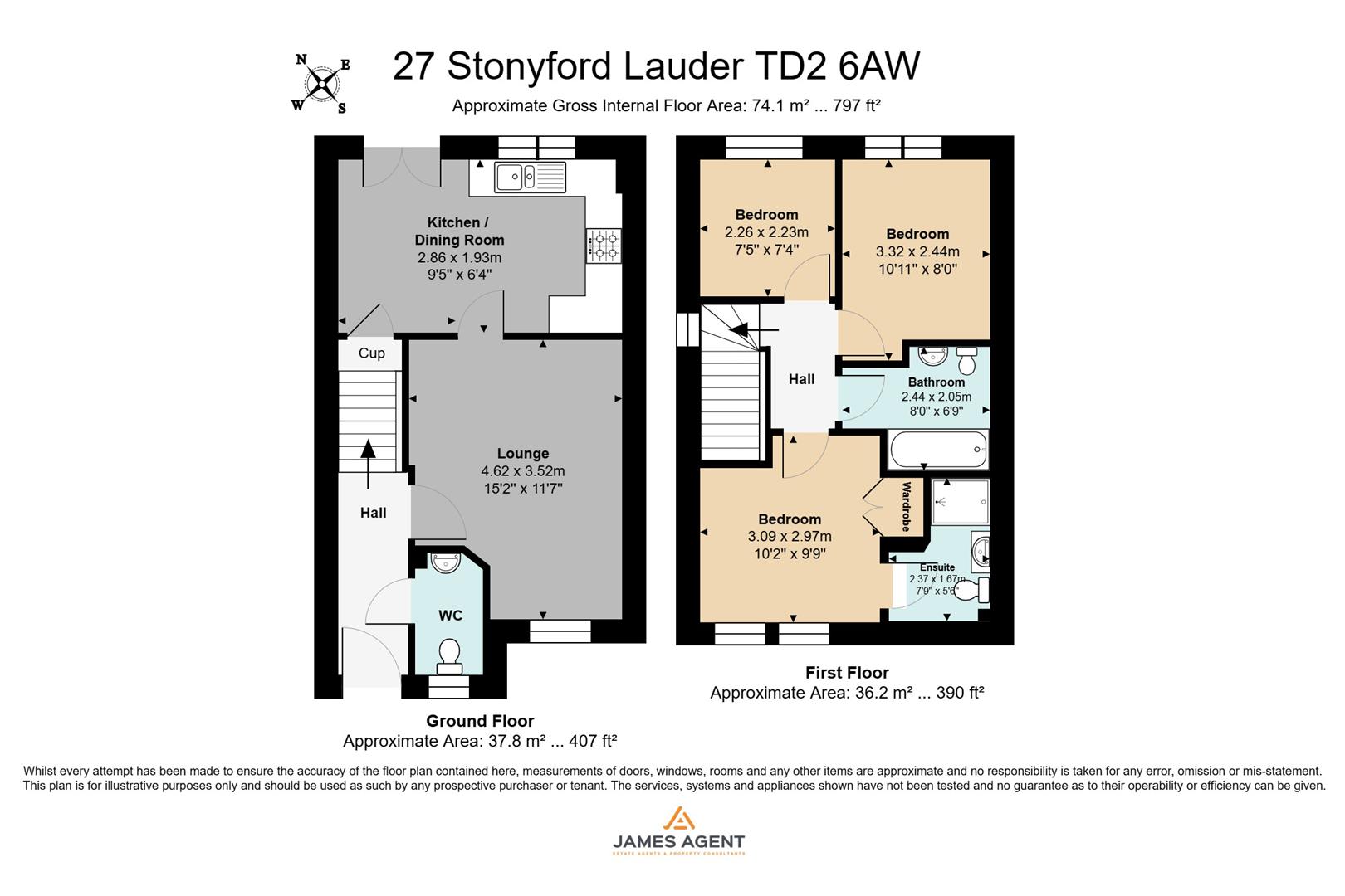 27, Stonyford, Lauder floorplan