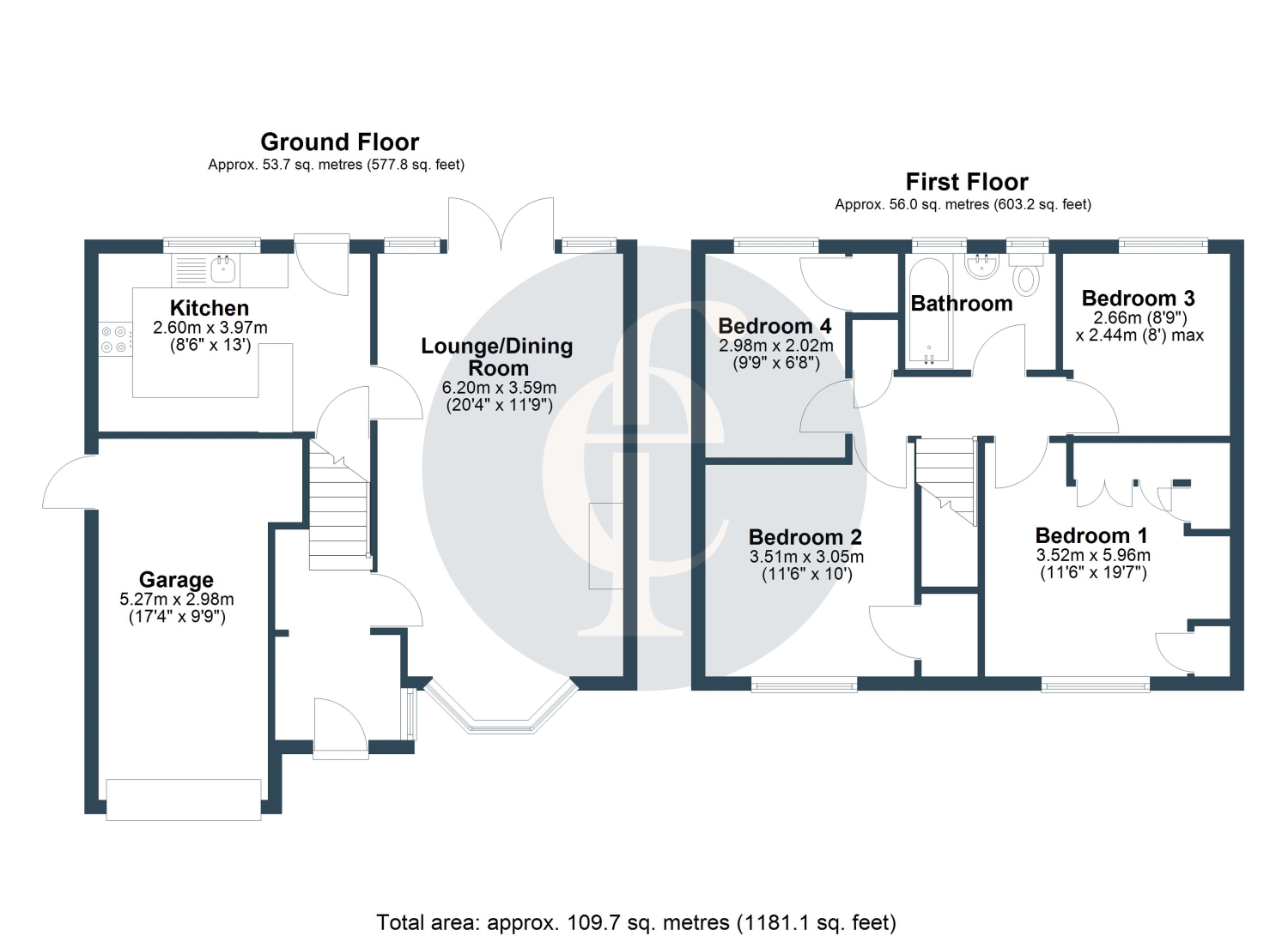 14, Glebe Close, Alcester floorplan