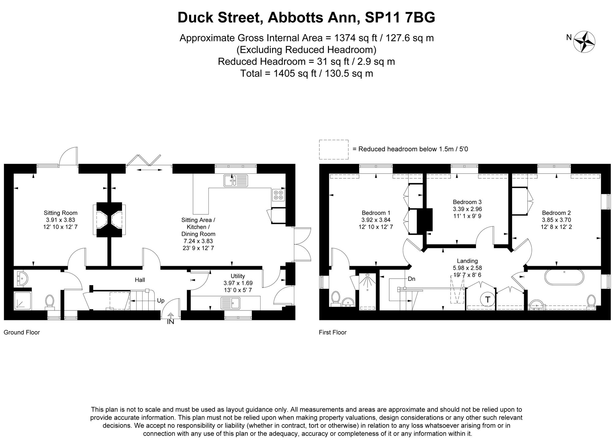 Canard Cottage, Duck Street, Andover floorplan