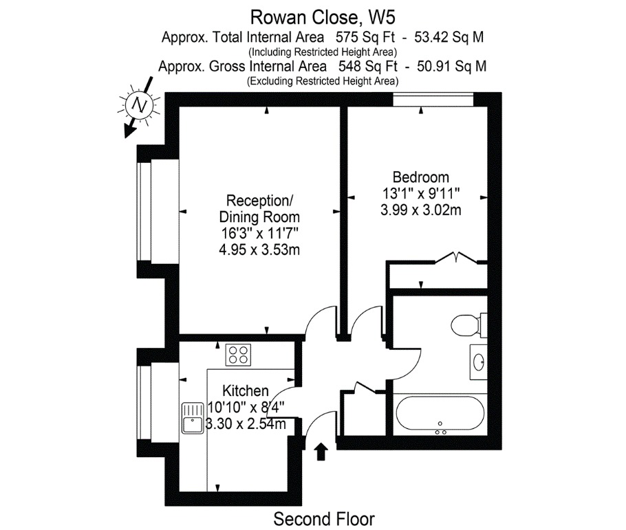 39 Rowan Close, London floorplan