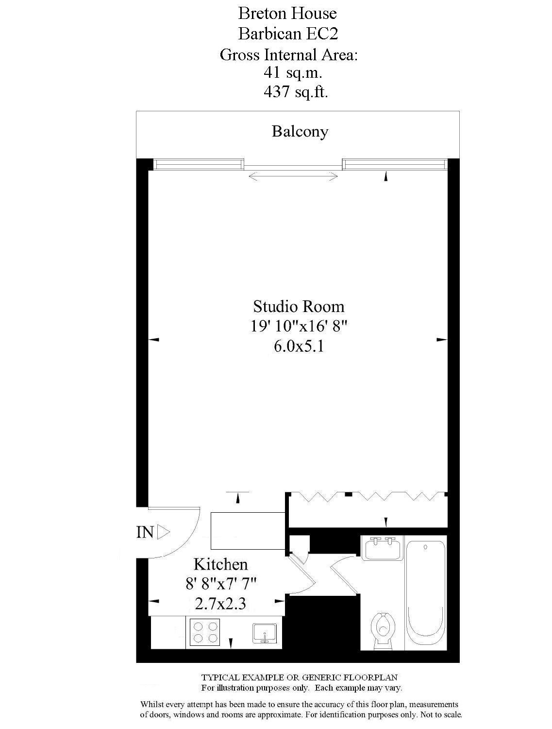0 Bedrooms Studio to rent in Breton House, Barbican, London EC2Y