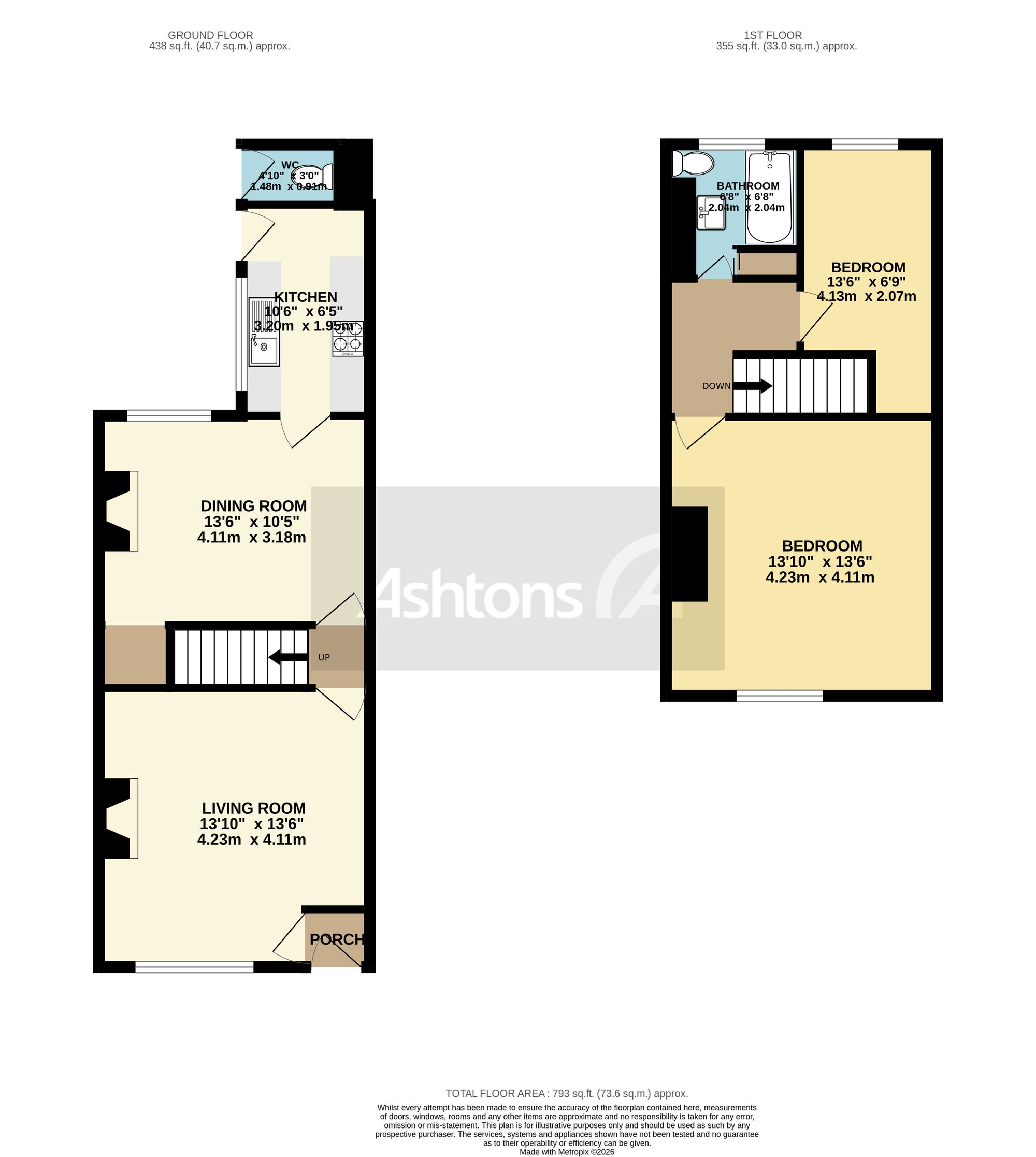 369 Old Road, Wigan floorplan