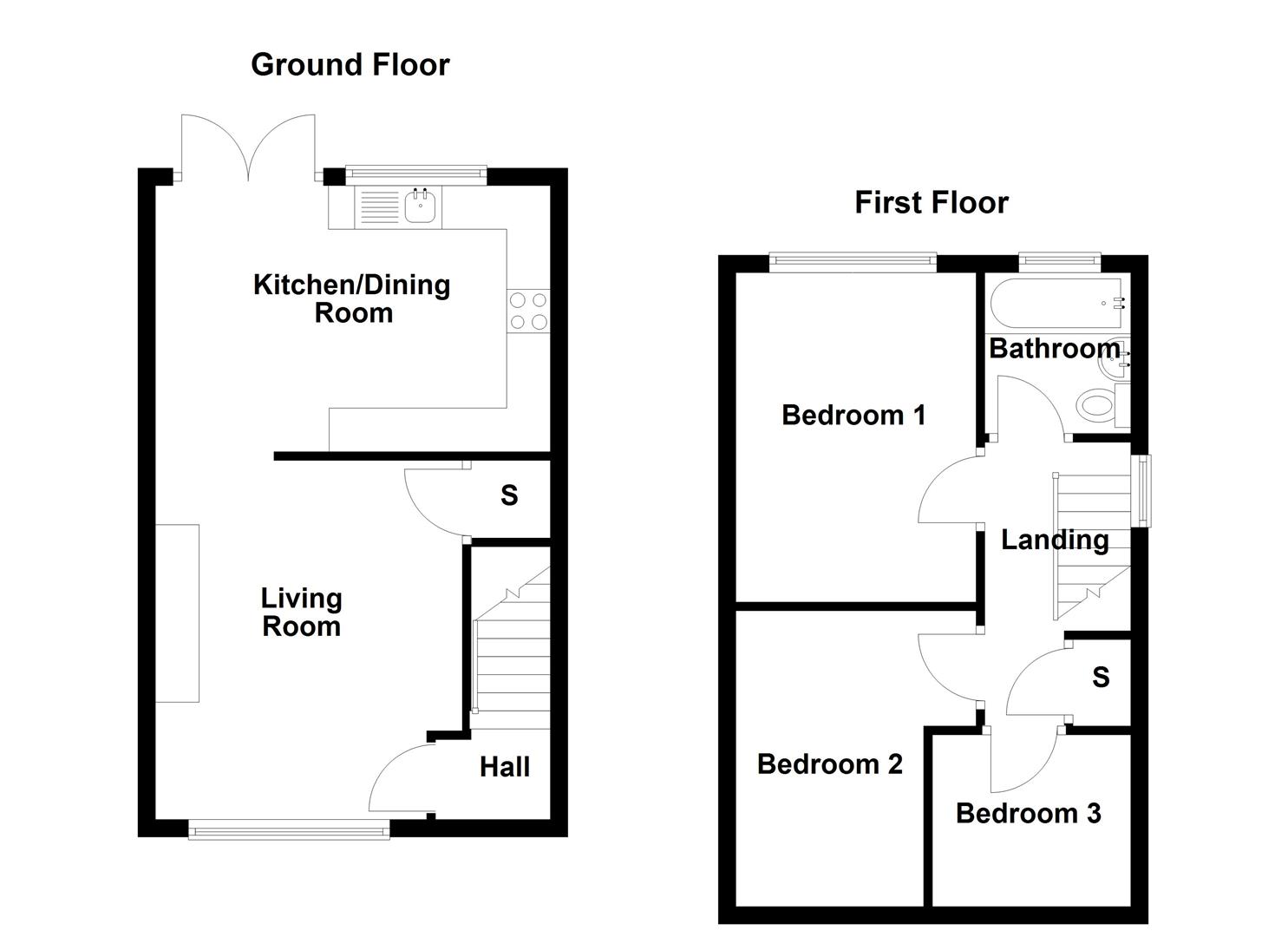 9, Wren Close, Biddulph floorplan
