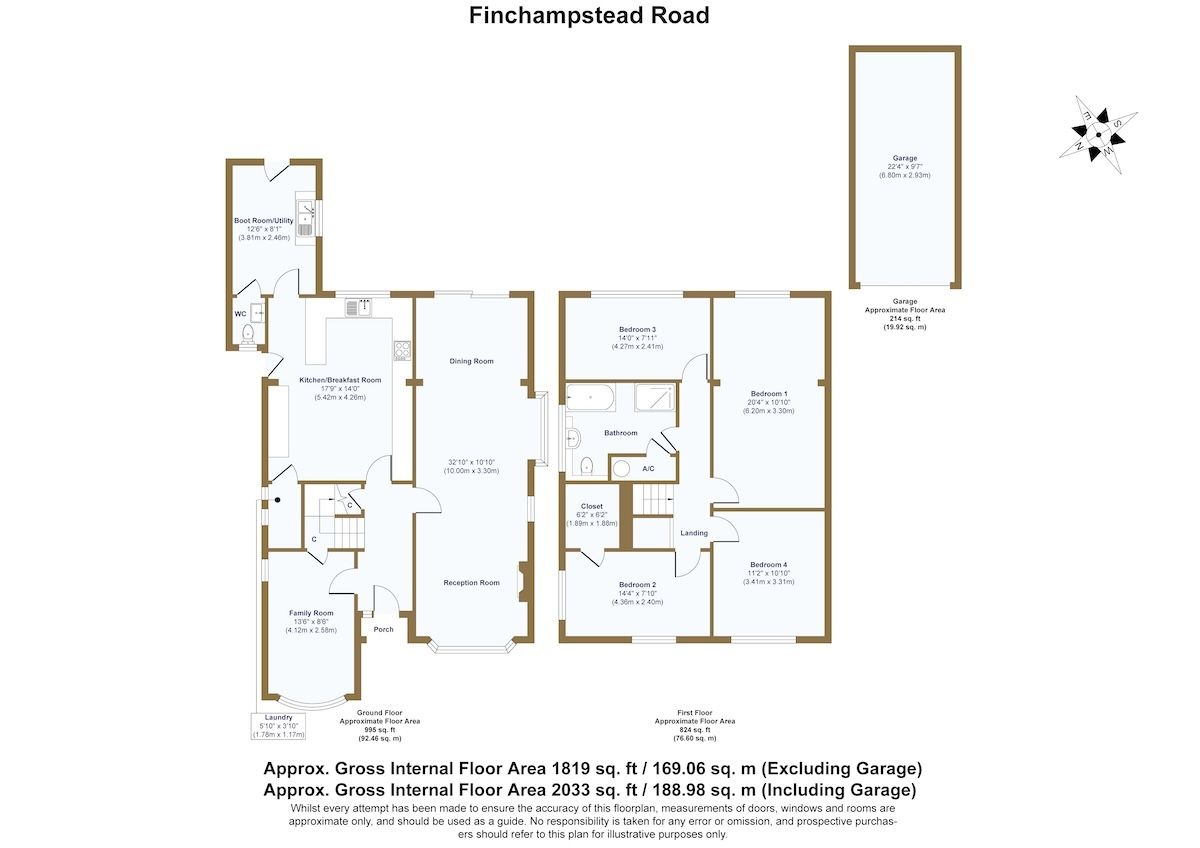 222 Finchampstead Road, Wokingham floorplan