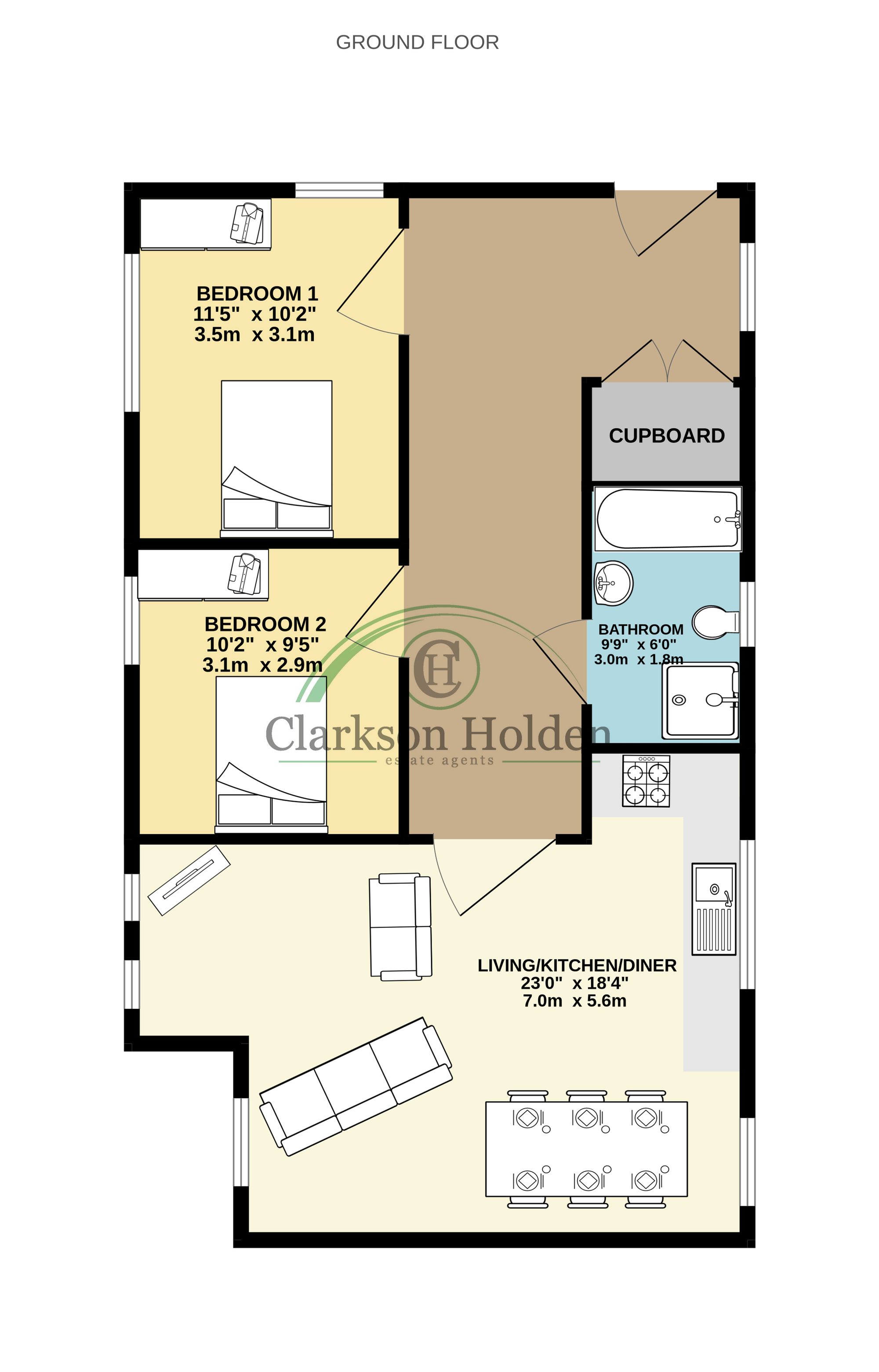 13 Clement Road, Preston floorplan