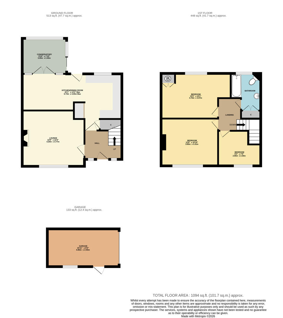 453, Beake Avenue, Coventry floorplan