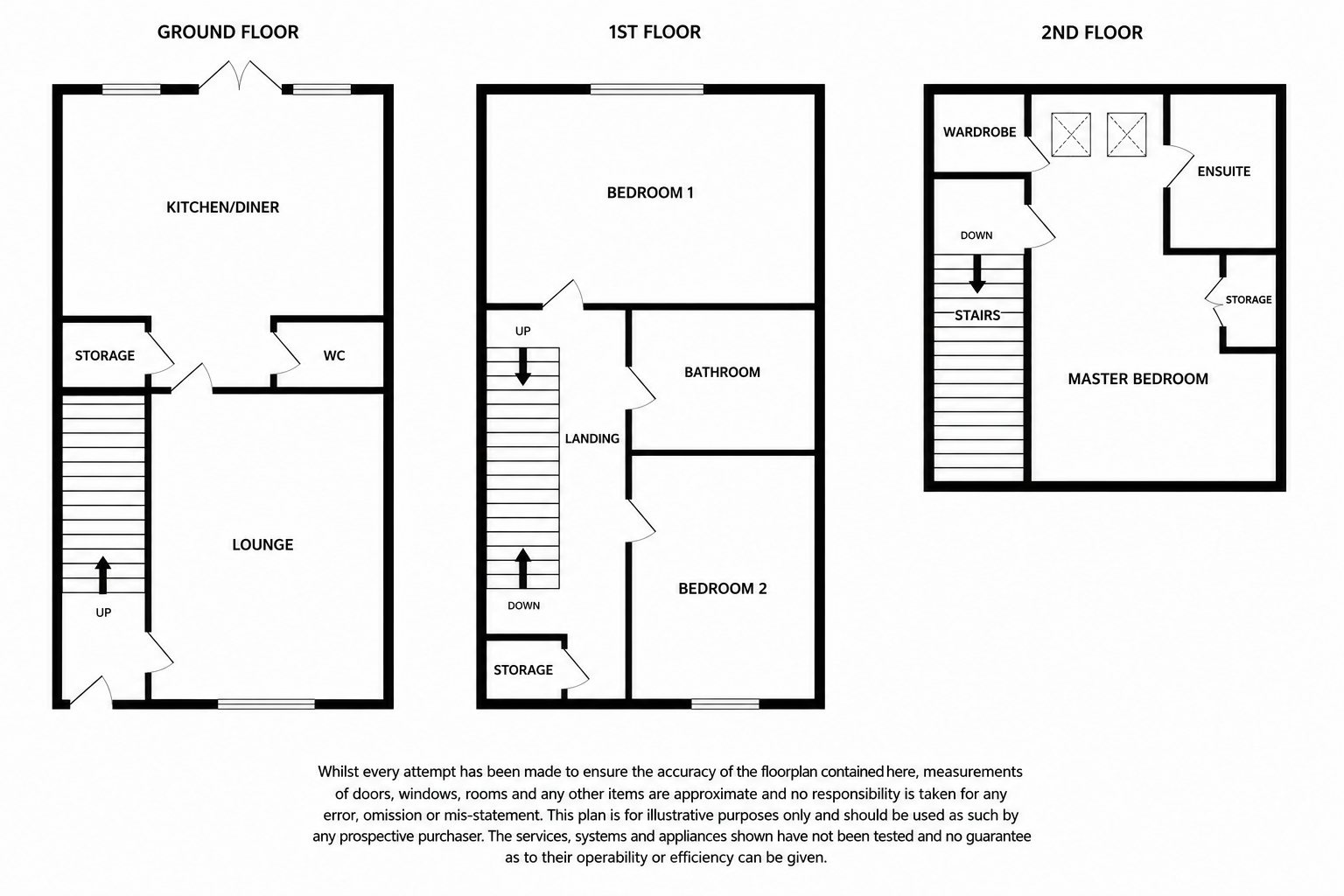 50, Cowper Crescent, Essex floorplan
