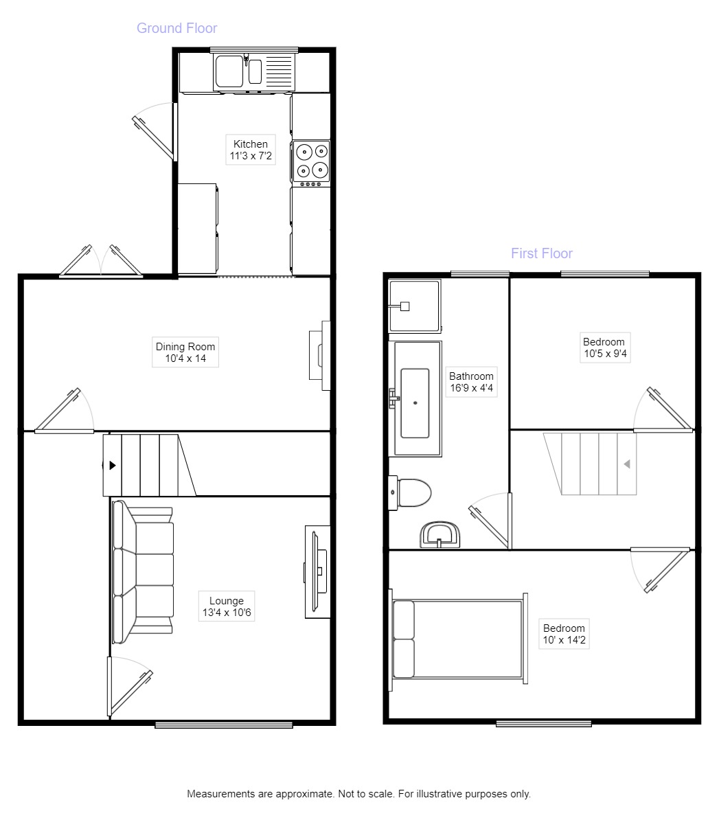 Poplar Road, Swinton, Manchester, Greater Manchester M27, 2 bedroom terraced house for sale
