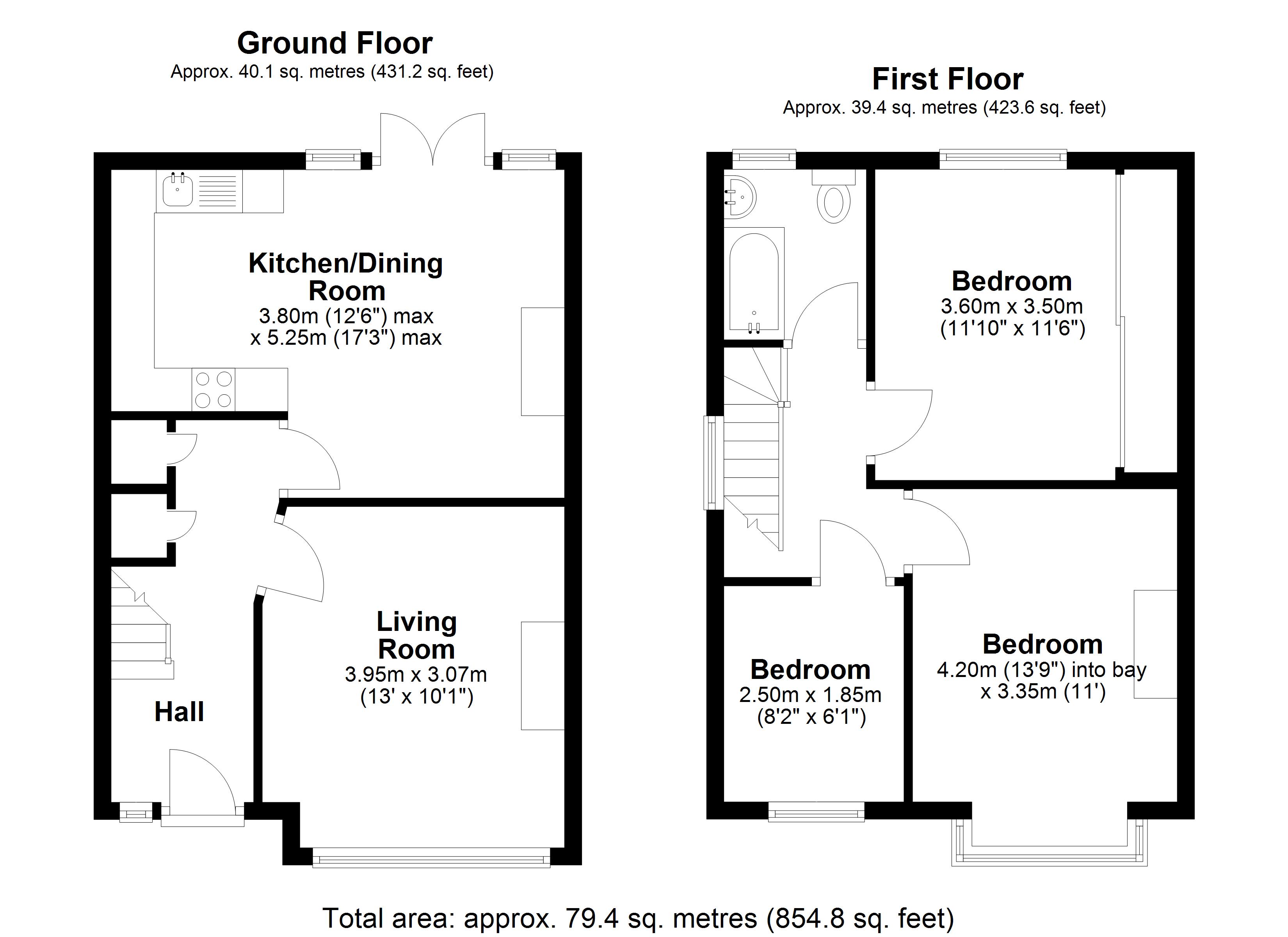Sandringham Road, Worcester Park floorplan