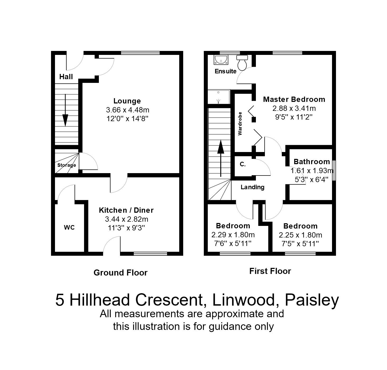 3 Bedrooms Semi-detached house for sale in Hillhead Crescent, Linwood, Paisley PA3