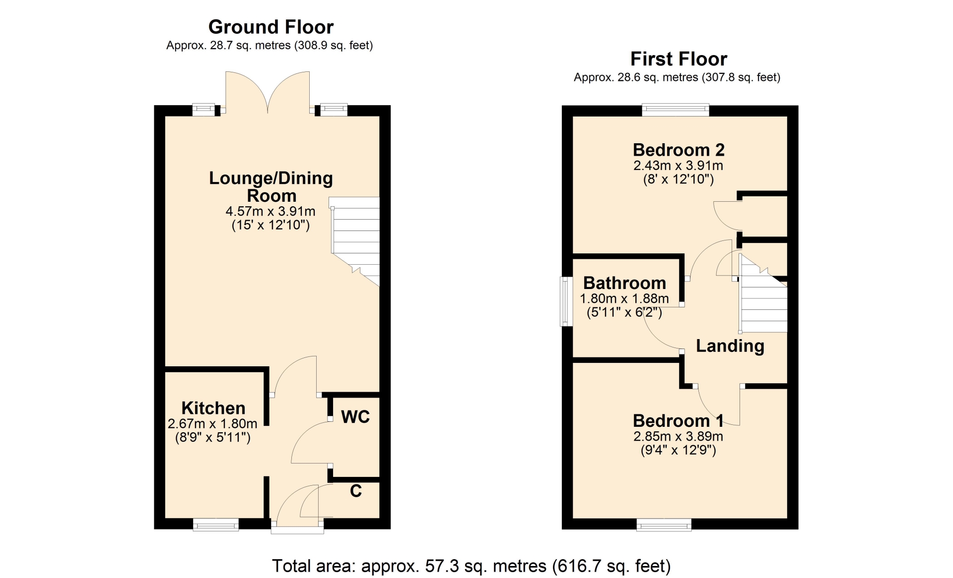 14, Maxwell Crescent, Northampton floorplan