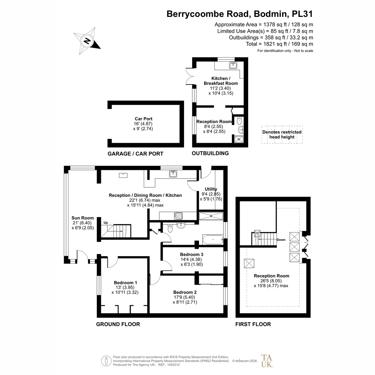 Trelynn, Berrycoombe Road, Bodmin floorplan