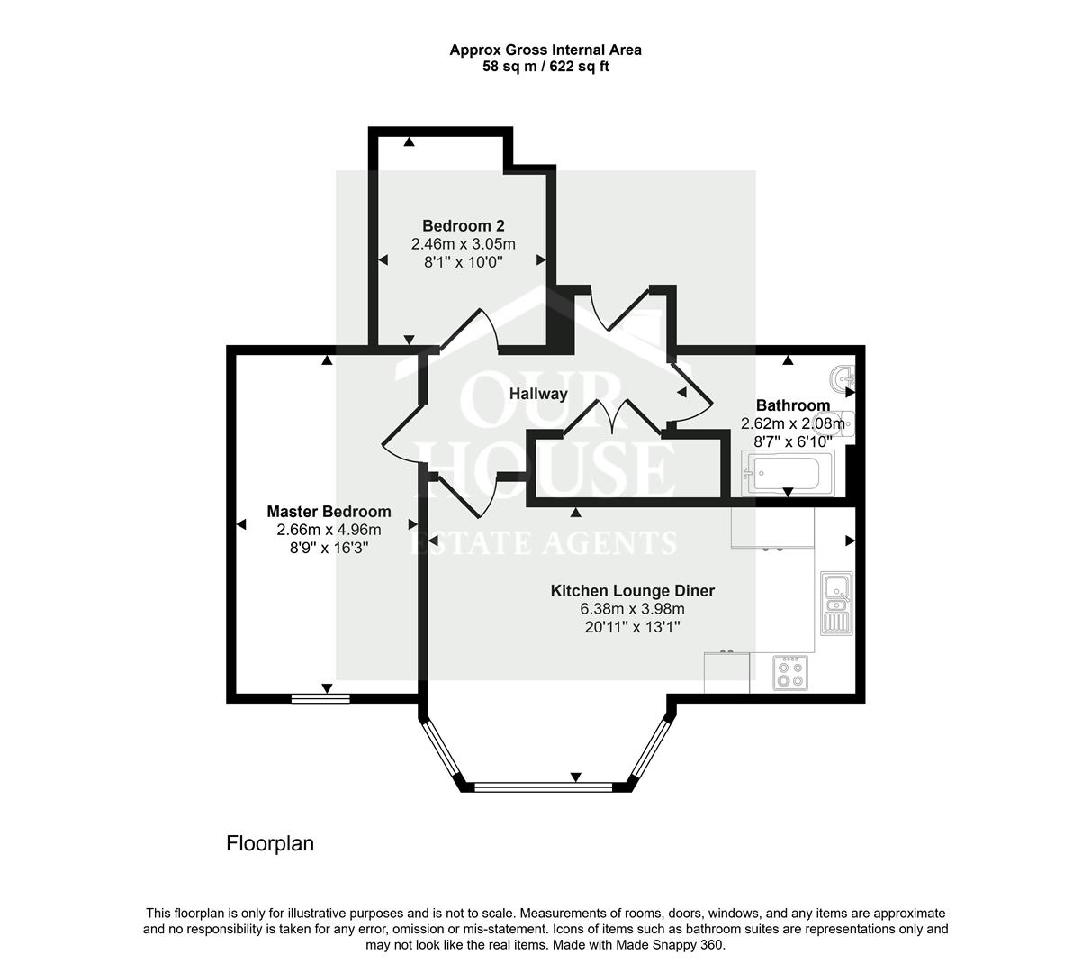 Apartment 2, Alexandra House, Railway Street, Hornsea floorplan