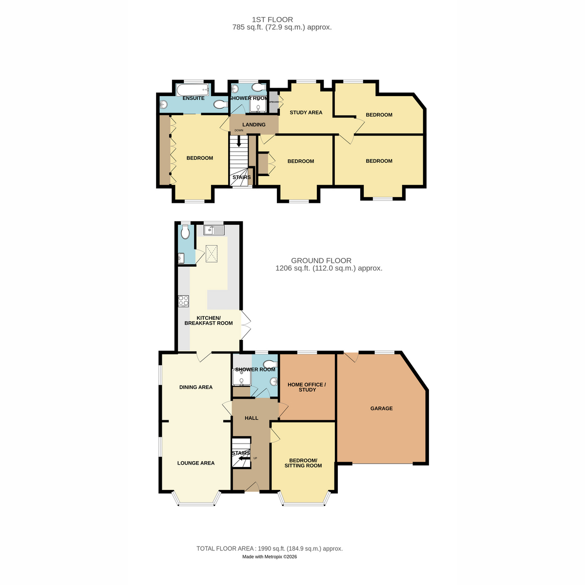 55, Constitution Hill, South Benfleet floorplan