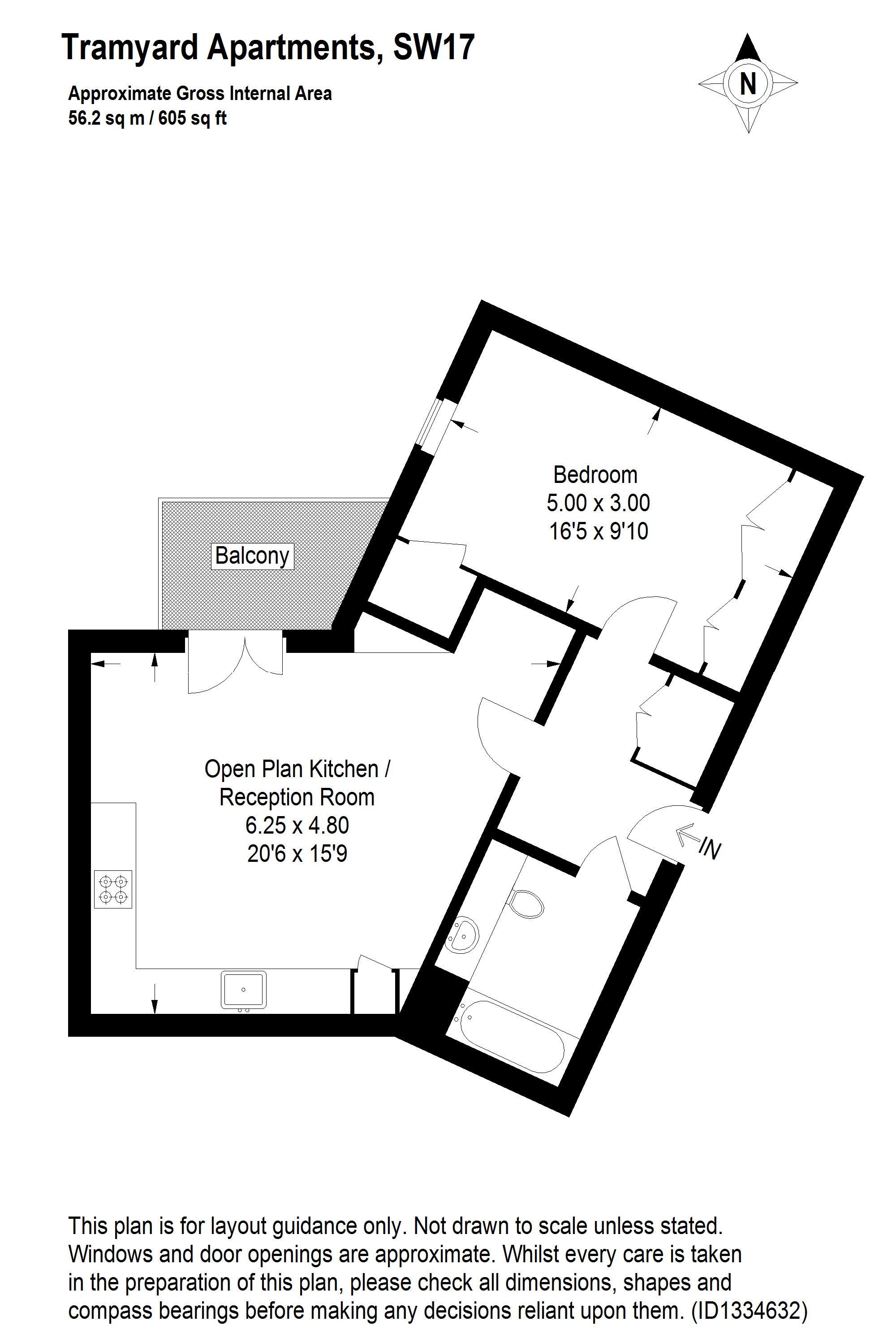 28,, Tramyard Apartments, Balham High Road,Wandsworth, floorplan