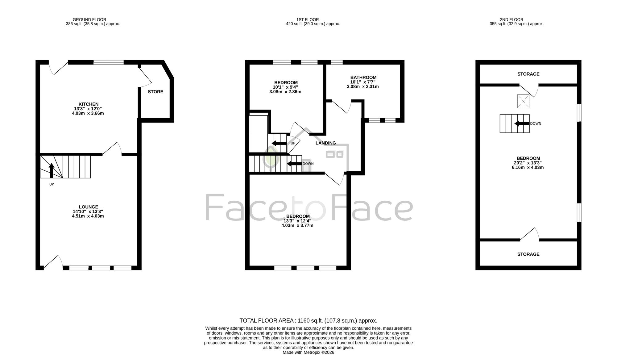 4 Cockpit, Todmorden floorplan
