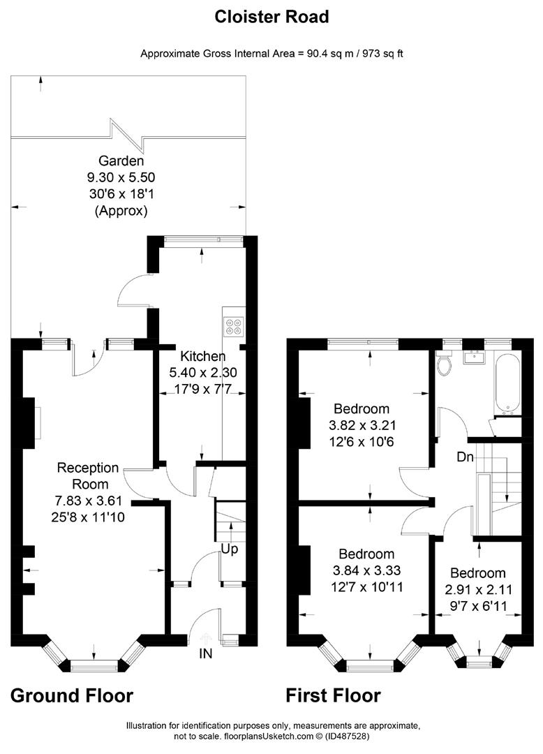 Cloister Road, London floorplan