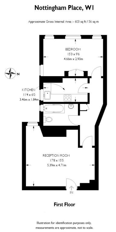 1 Bedrooms Flat to rent in Nottingham Place, Marylebone W1U