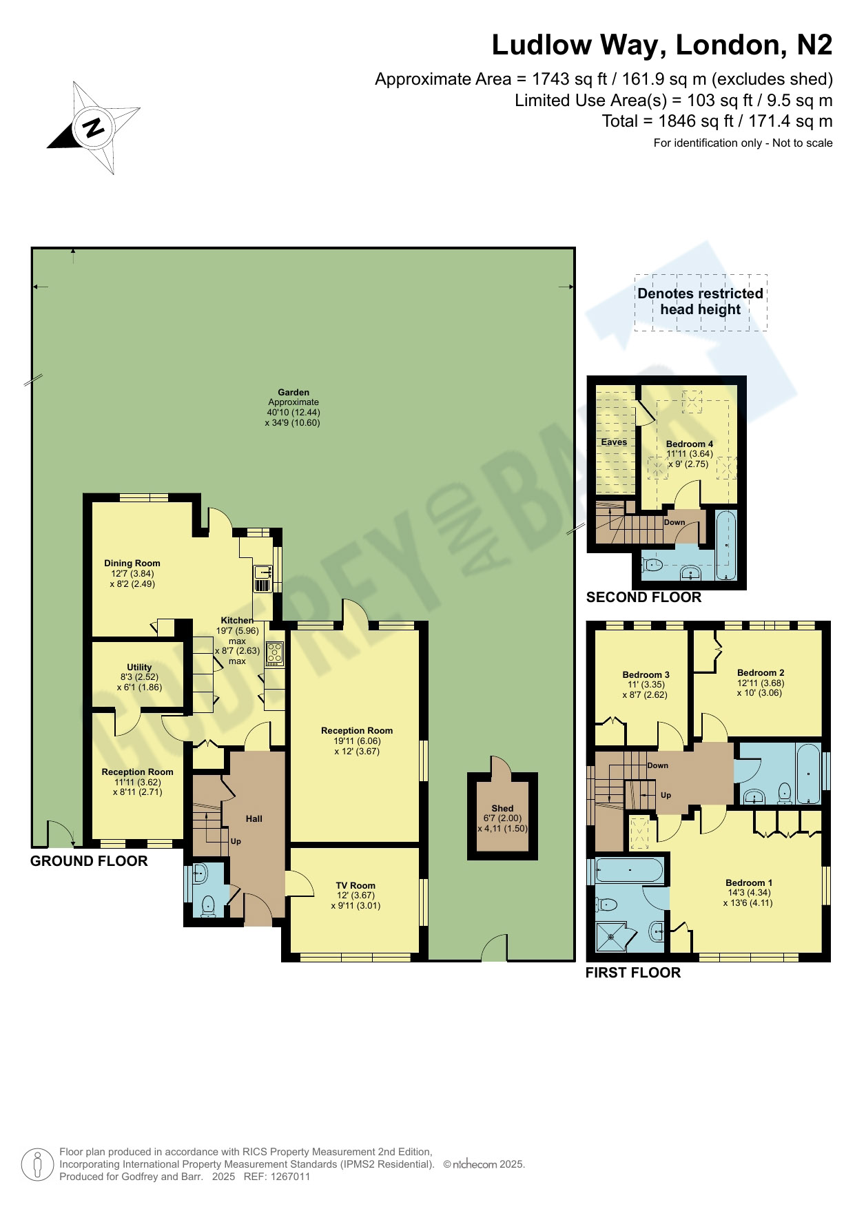 Ludlow Way, Ludlow Way, Hampstead Gadren Suburb floorplan
