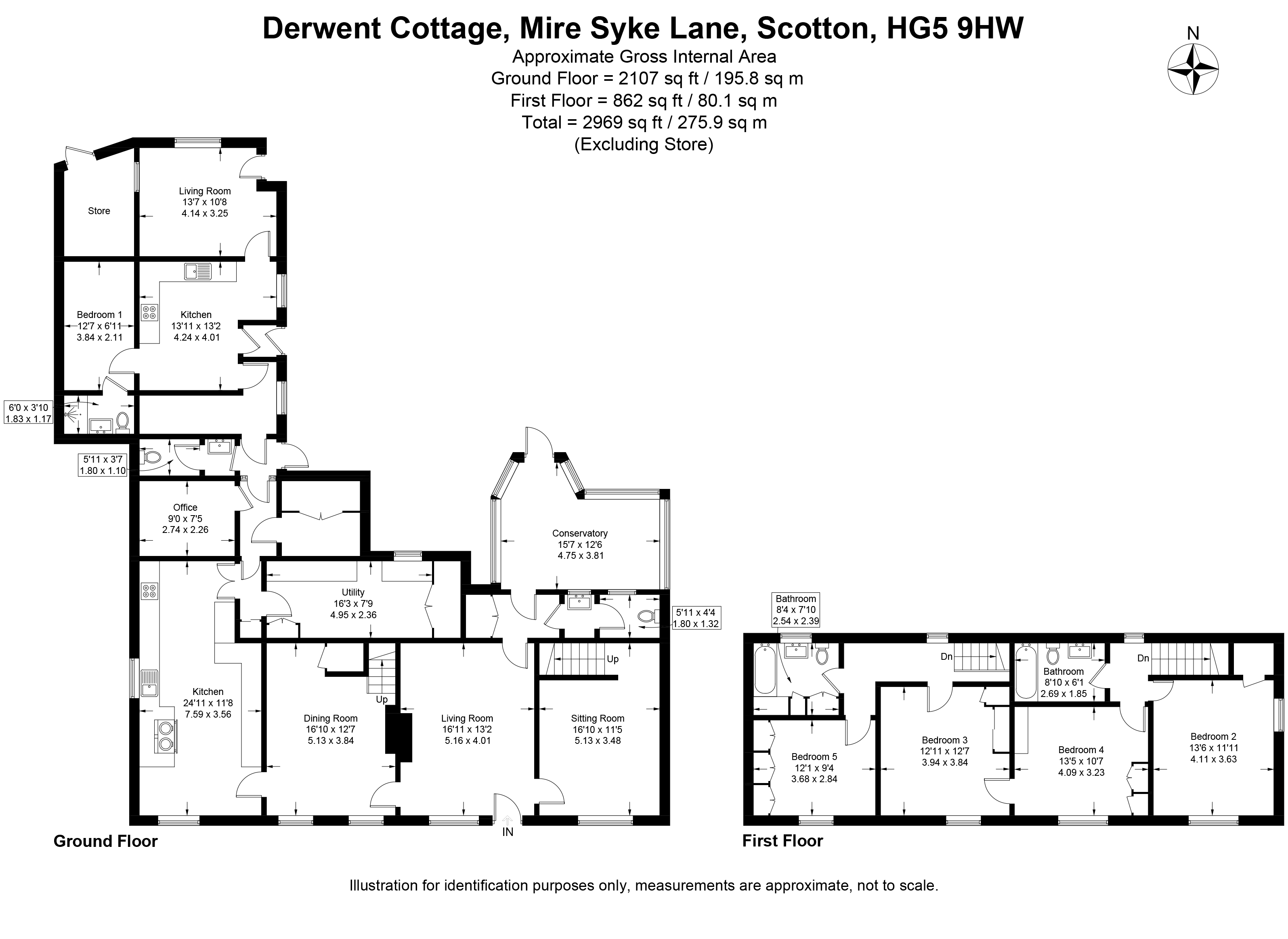 Derwent Cottage,, Derwent Cottage, Scotton floorplan