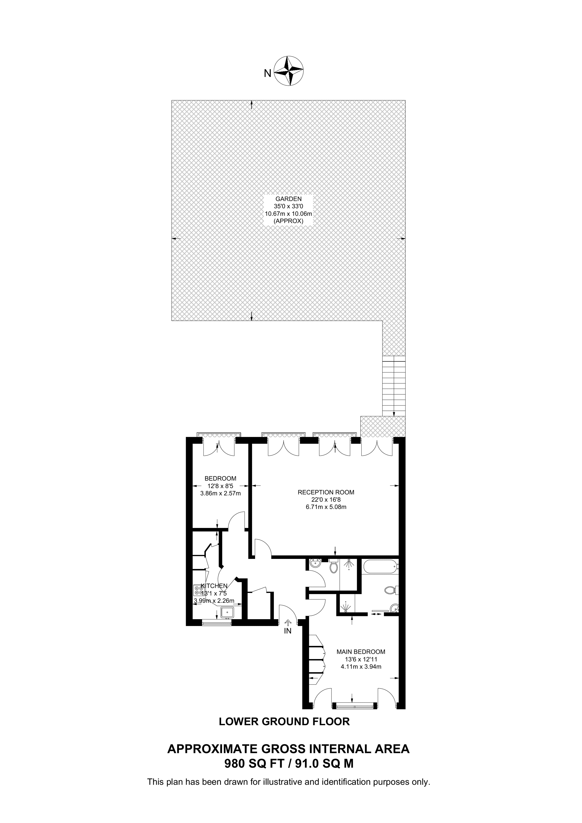 Buckland Crescent, Swiss Cottage floorplan