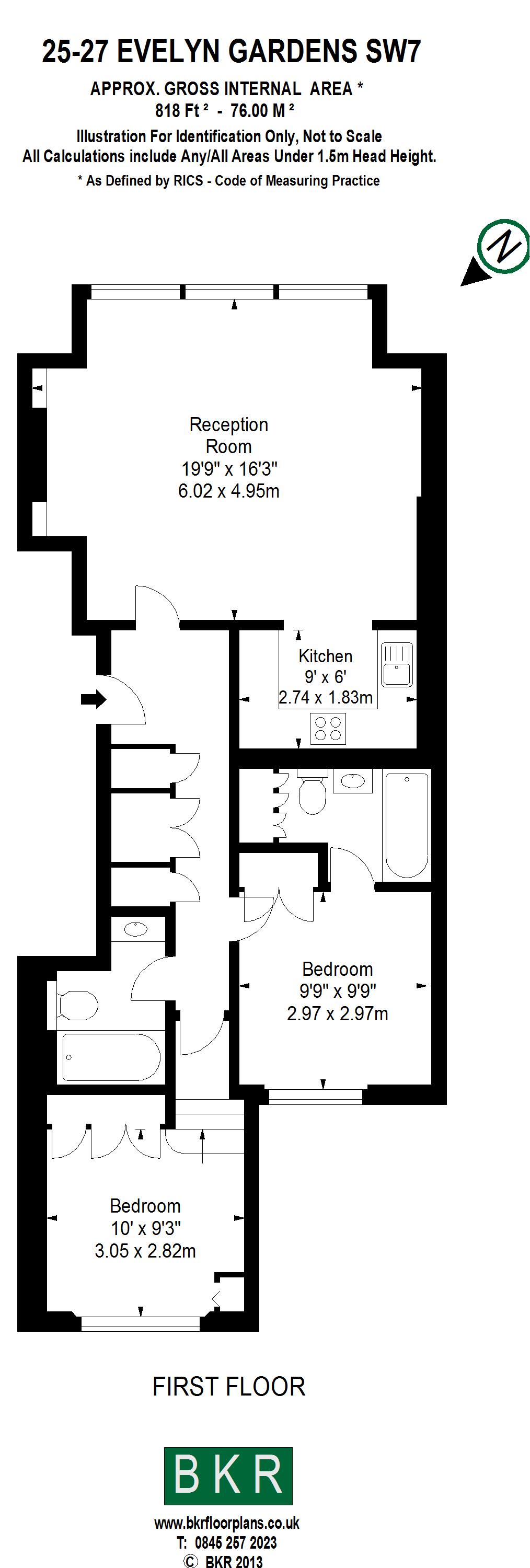 2 Bedrooms Flat to rent in Evelyn Gardens, South Kensington SW7