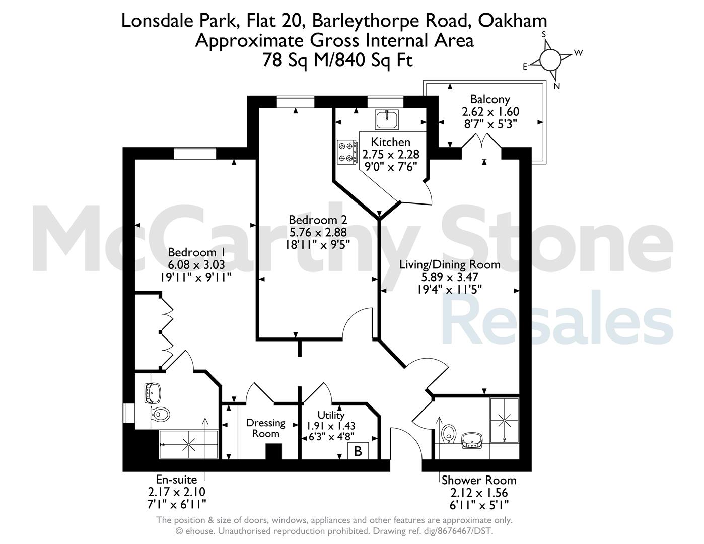 20 Lonsdale Park, Barleythorpe Road, Rutland floorplan