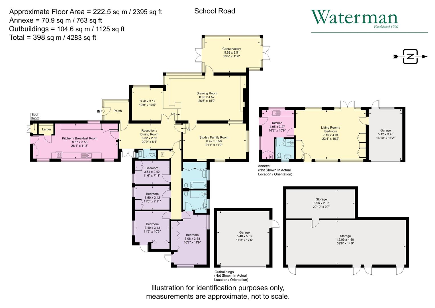 Rogers Platt, School Road, Waltham St. Lawrence floorplan
