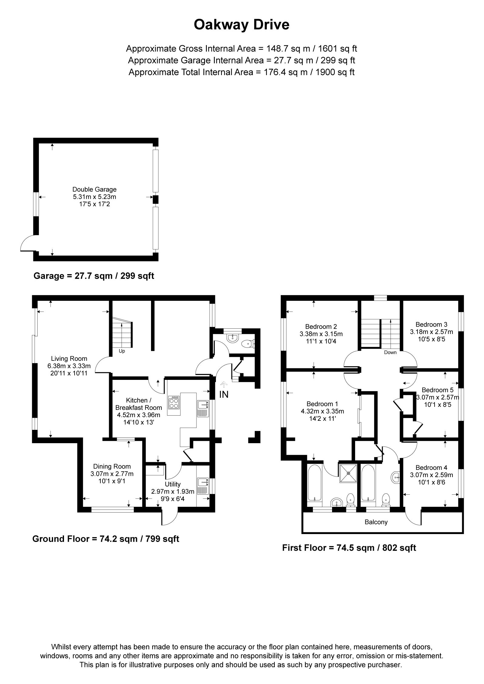 Oakway Drive, Camberley floorplan