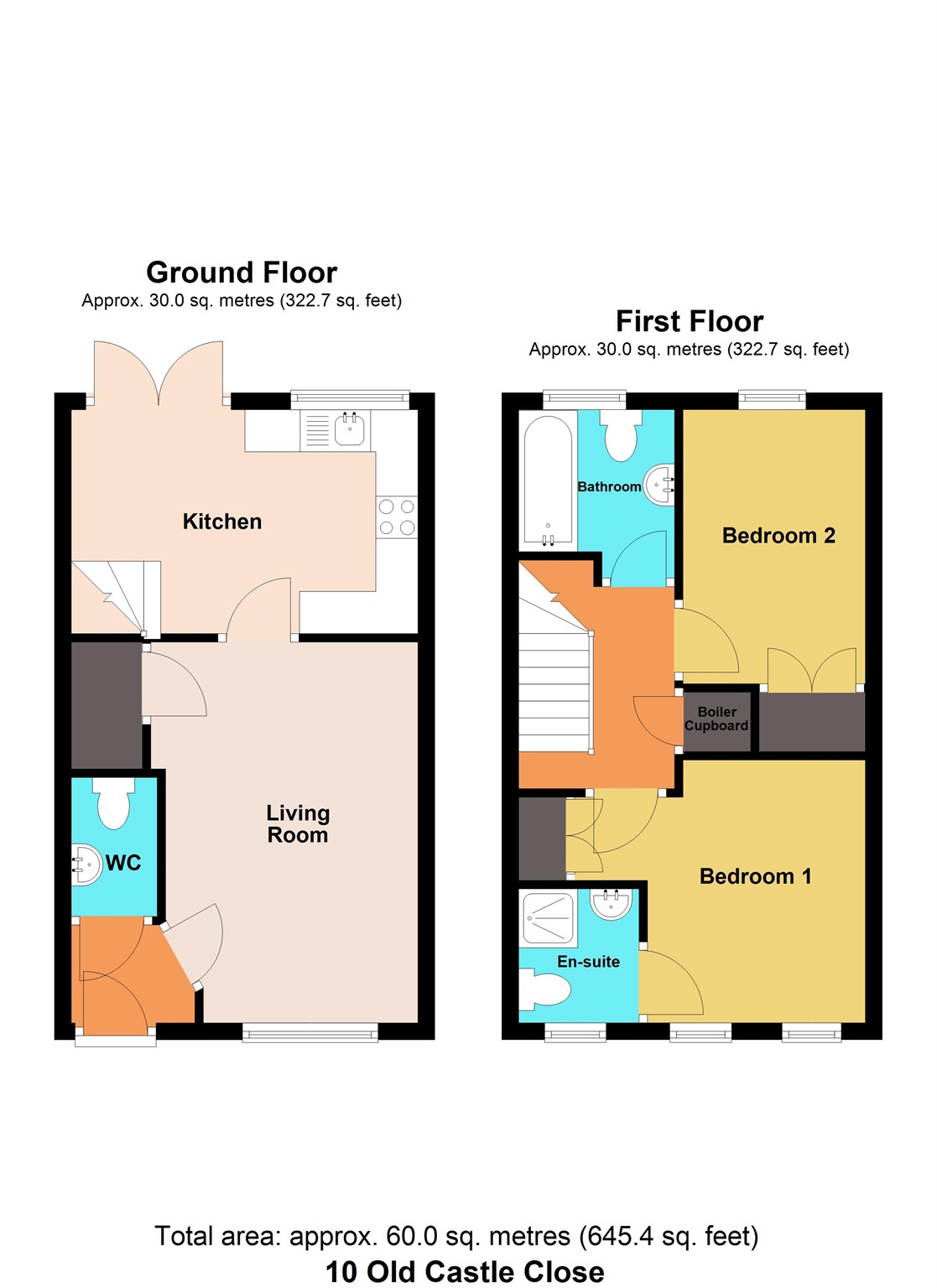 10, Old Castle Close, Newport floorplan
