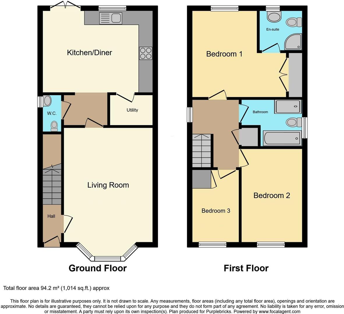 85, Hallam Drive, Nottingham floorplan
