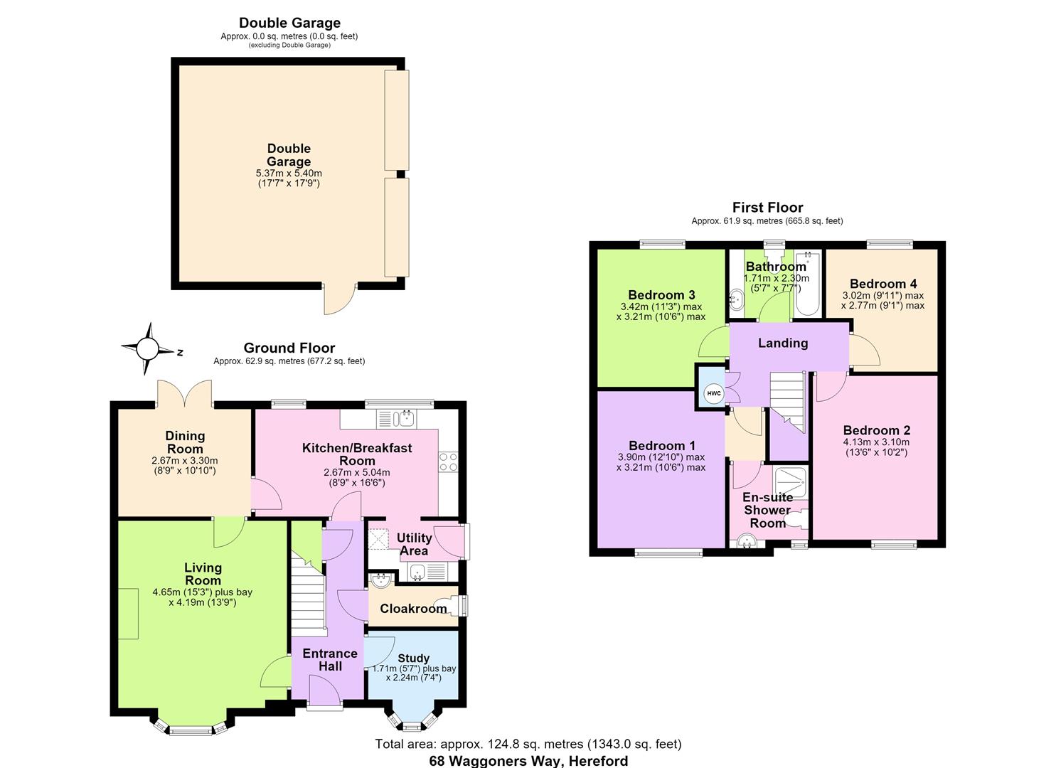 68, Waggoners Way, Hereford floorplan