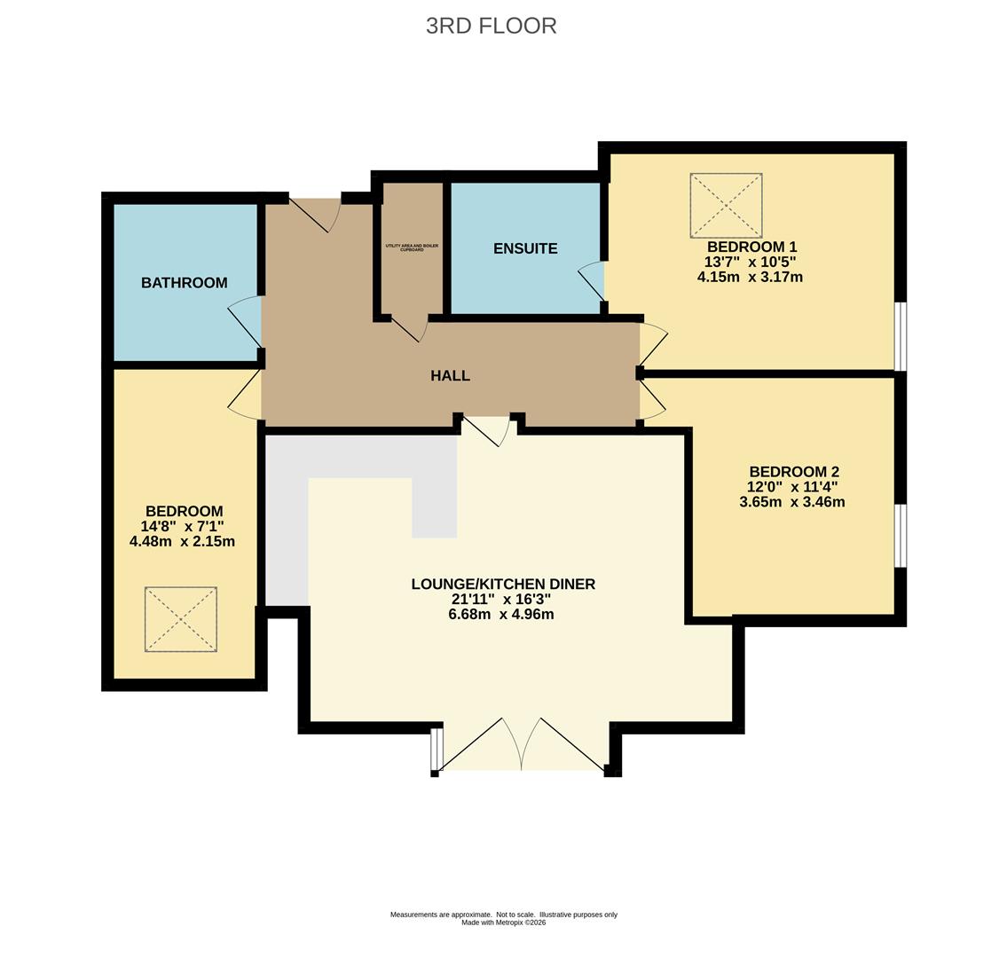 Flat 50, Central Place, Station Road, Wilmslow floorplan