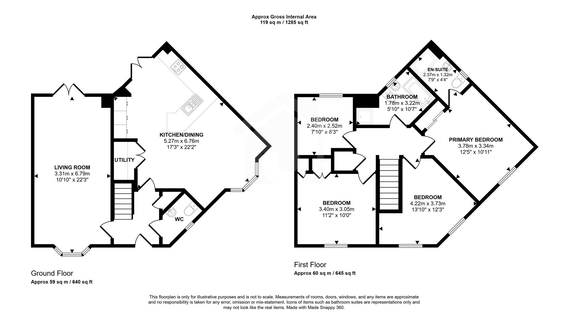 4, Poole Close, Anstey floorplan