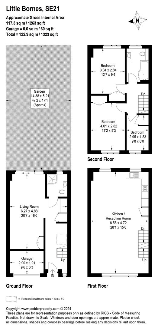 36, Little Bornes, London floorplan